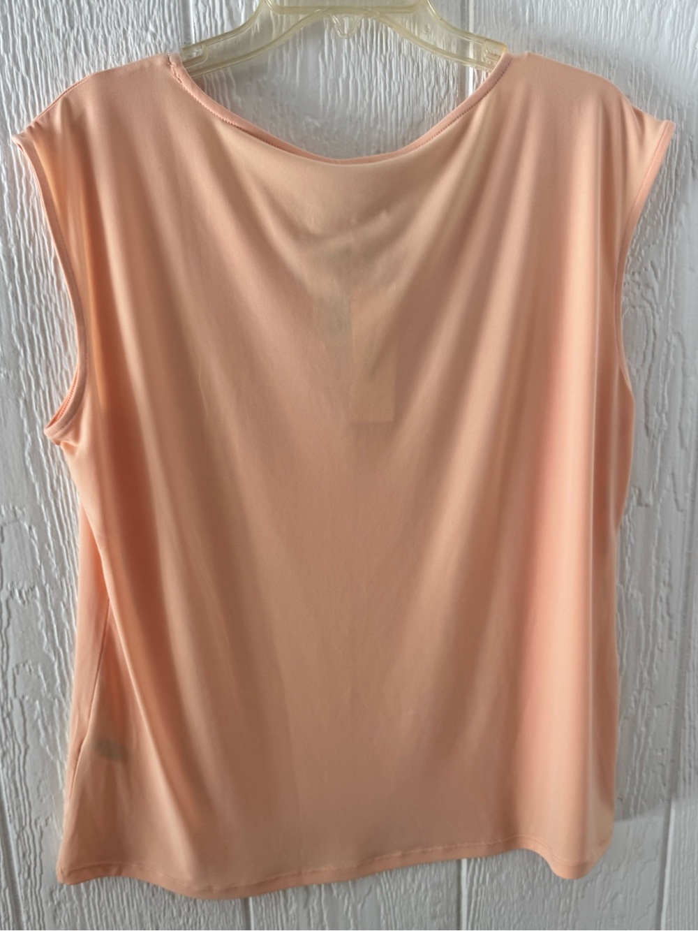 Calvin Klein Peach Sleeveless Keyhole Blouse Women’s XL - Picture 4 of 5